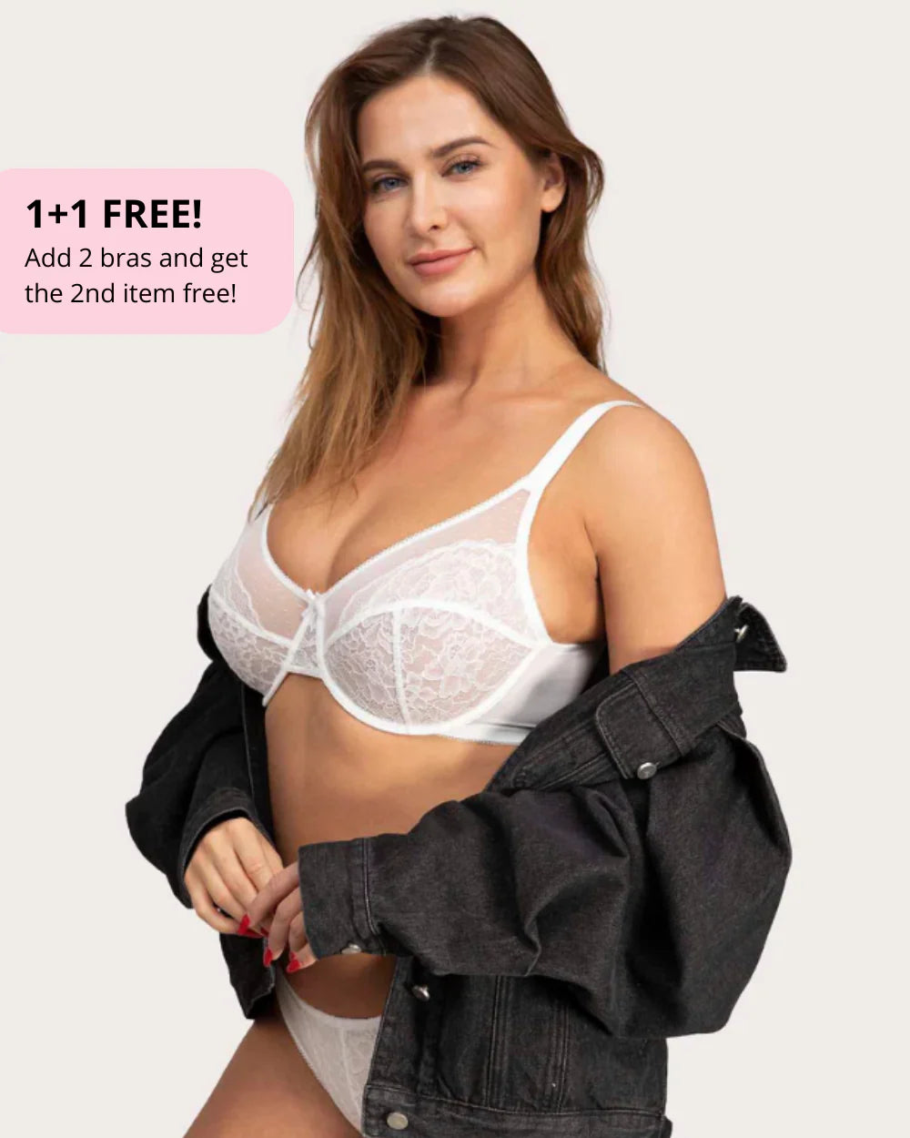 Glyssa Lifted Lace Minimizer Bra