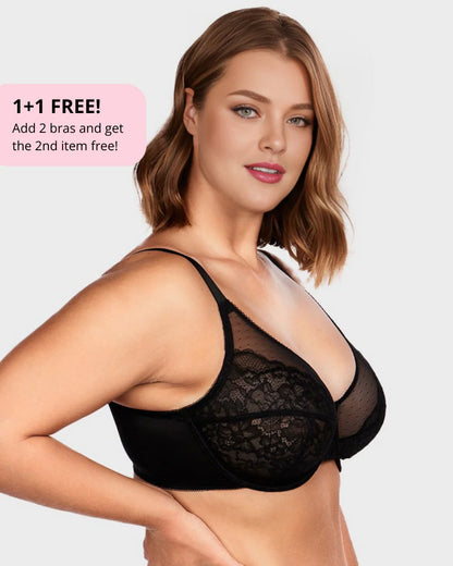 Glyssa Lifted Lace Minimizer Bra