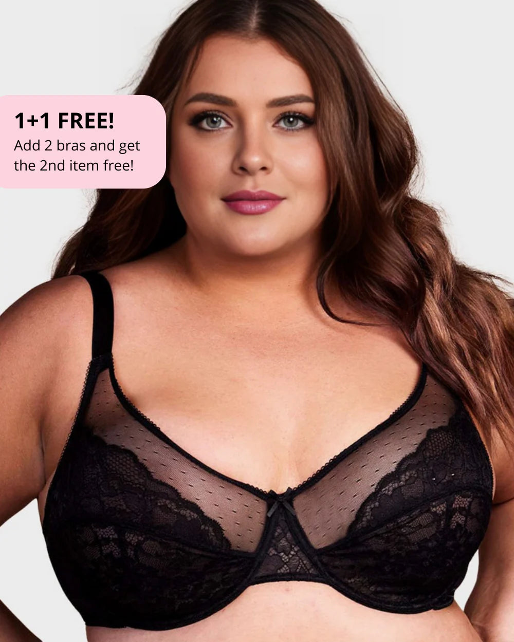 Glyssa Lifted Lace Minimizer Bra