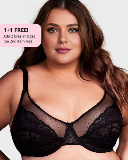 Glyssa Lifted Lace Minimizer Bra